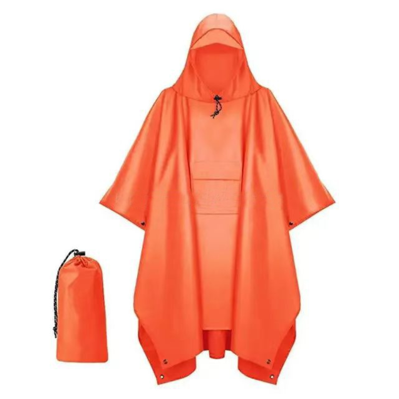 Emergency Poncho Rain - 屋外 3 で 1 軍事レインコートフード付きスリーブ防水レインポンチョオートバイレインカバーキャンプハイキング旅行レインウェアテント
