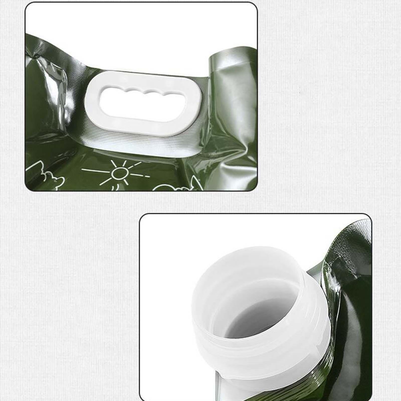 Water Bag Collapsible - 7.5L 折りたたみ式水タンクコンテナバッグ ハンドル付き 折りたたみ式キャンプドリンクキャリア アウトドアハイキング旅行ピクニック用