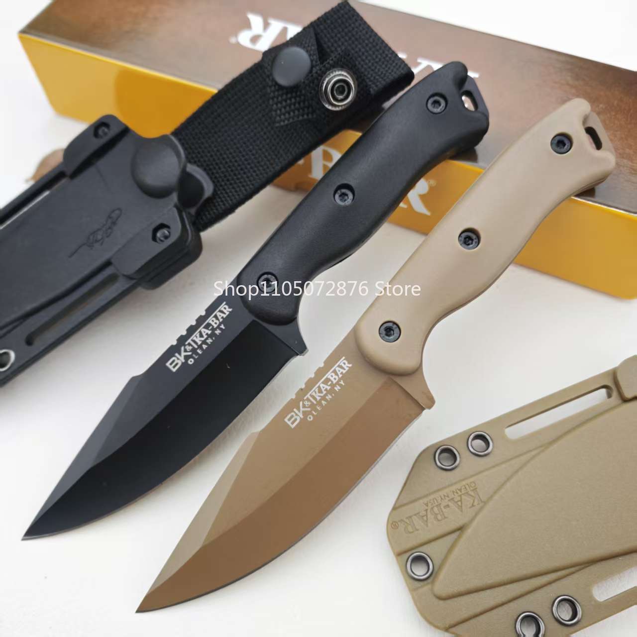 Bushcraft Knife Fixed - BK18 アウトドア固定刃ユーティリティナイフ 保護シース付き ポータブルで実用的なアウトドアツール キャンプ ハイキング