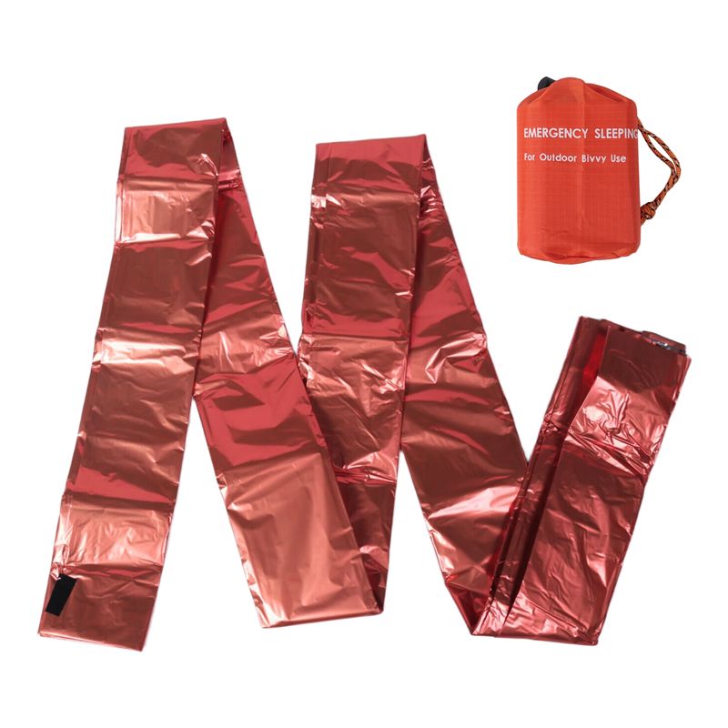 Bivy Bag Emergency - 【在庫あり】緊急用寝袋 2人用 サバイバル寝袋 保温ビビィサック 緊急毛布 キャンプ