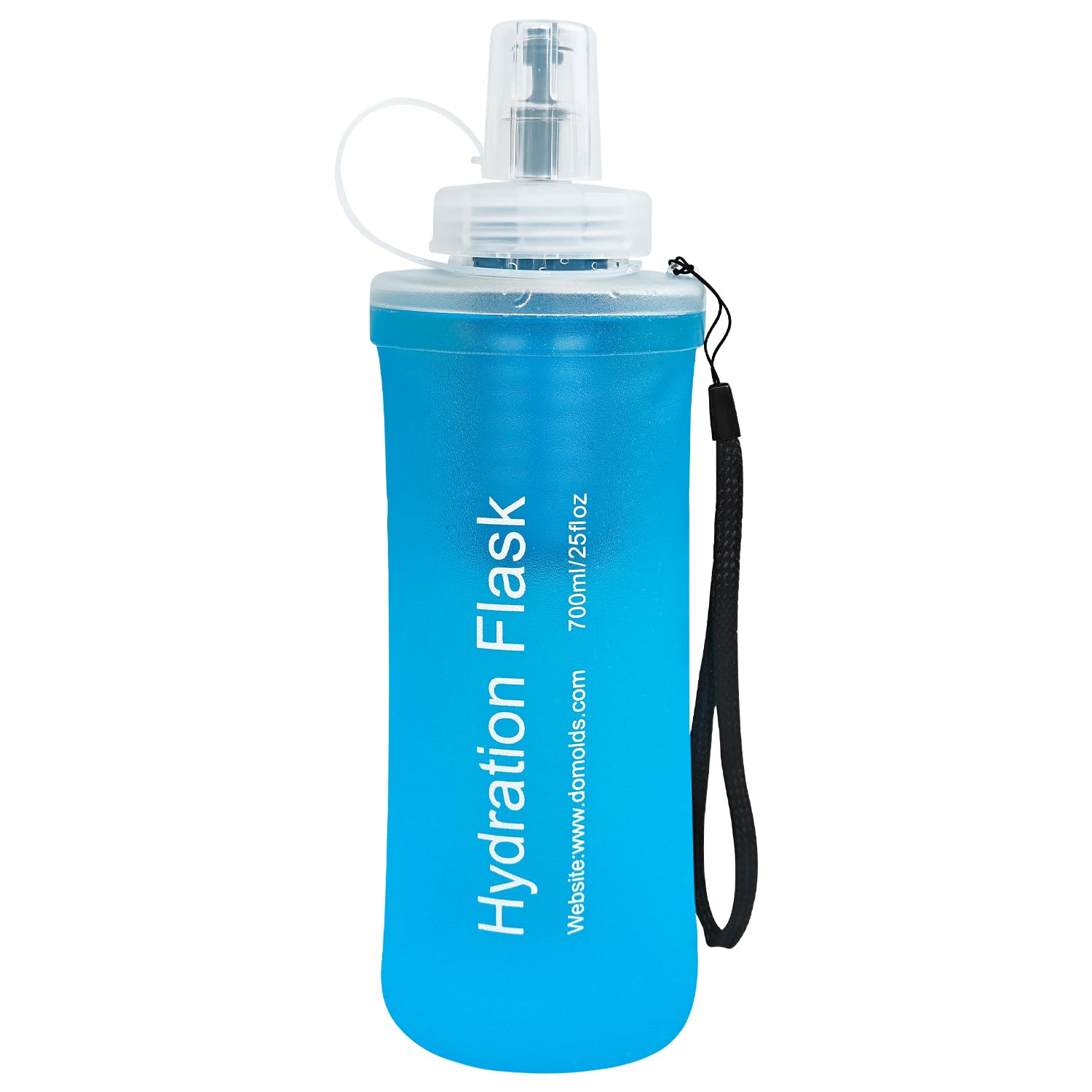 Water Bag Collapsible - ソフトTPU折りたたみ式ウォーターボトル、大容量、ハイキング、キャンプ、サイクリング、ランニング、アウトドアスポーツ、700ml
