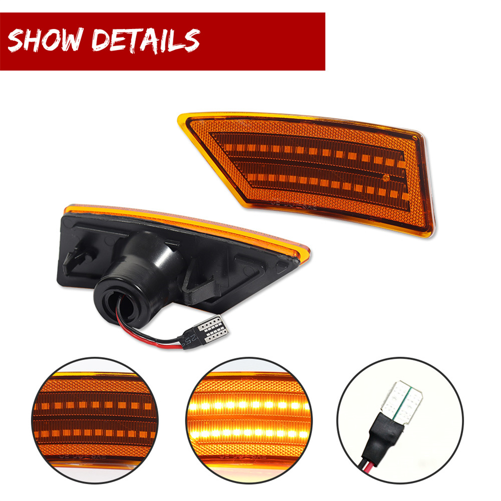 2個入り 車用LEDフロントサイドマーカーターンシグナルライ - Signal Flare Kit のレビューと価格