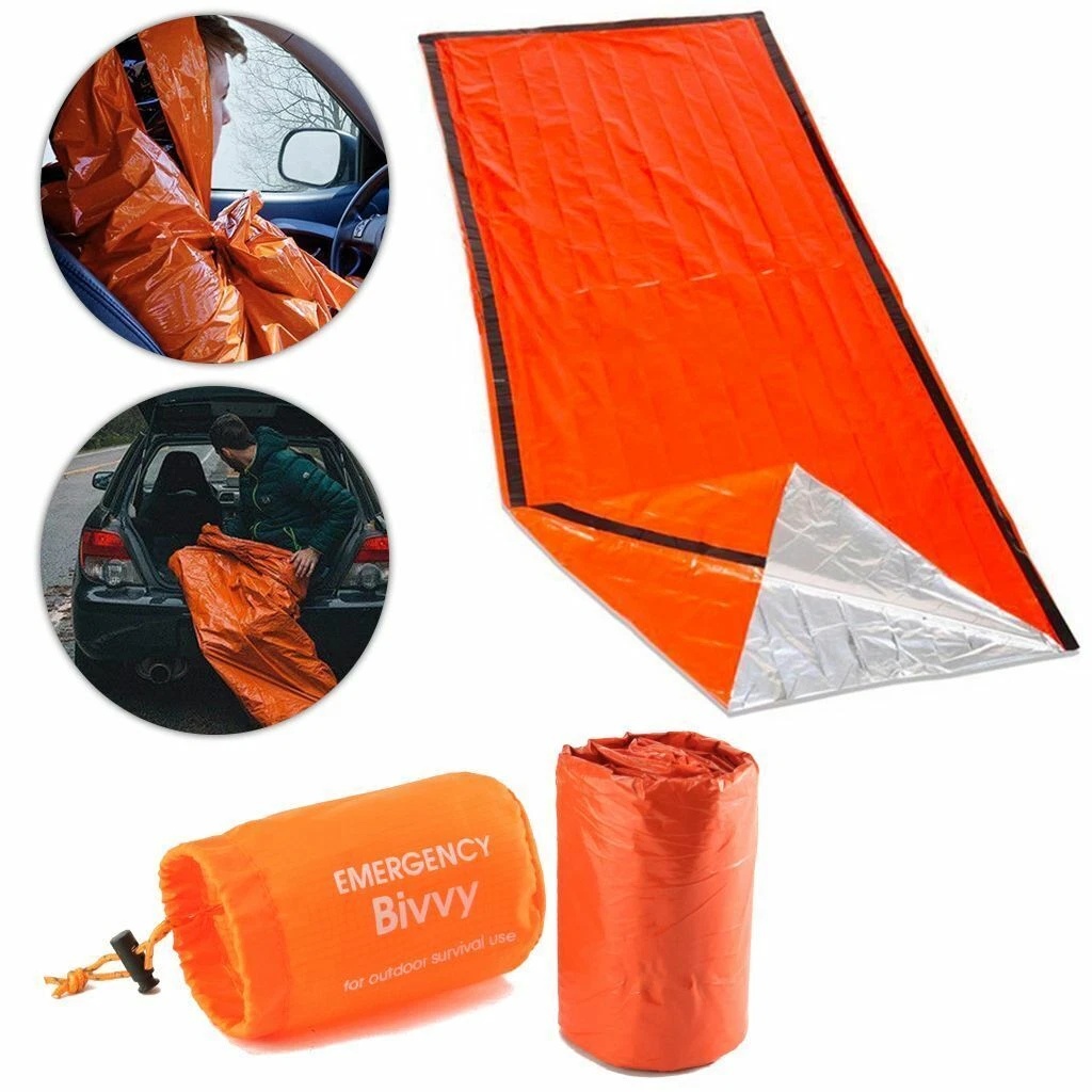 1-5パック緊急用寝袋サーマルブランケット防水アウトドアサバ - Bivy Bag Emergency のレビューと価格