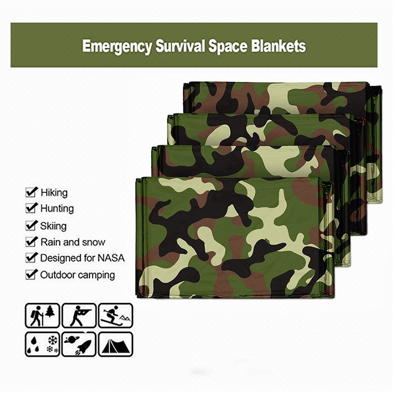 1 個緊急サーマルブランケット折りたたみ防水防風応急処置マッ - Emergency Poncho Rain のレビューと価格