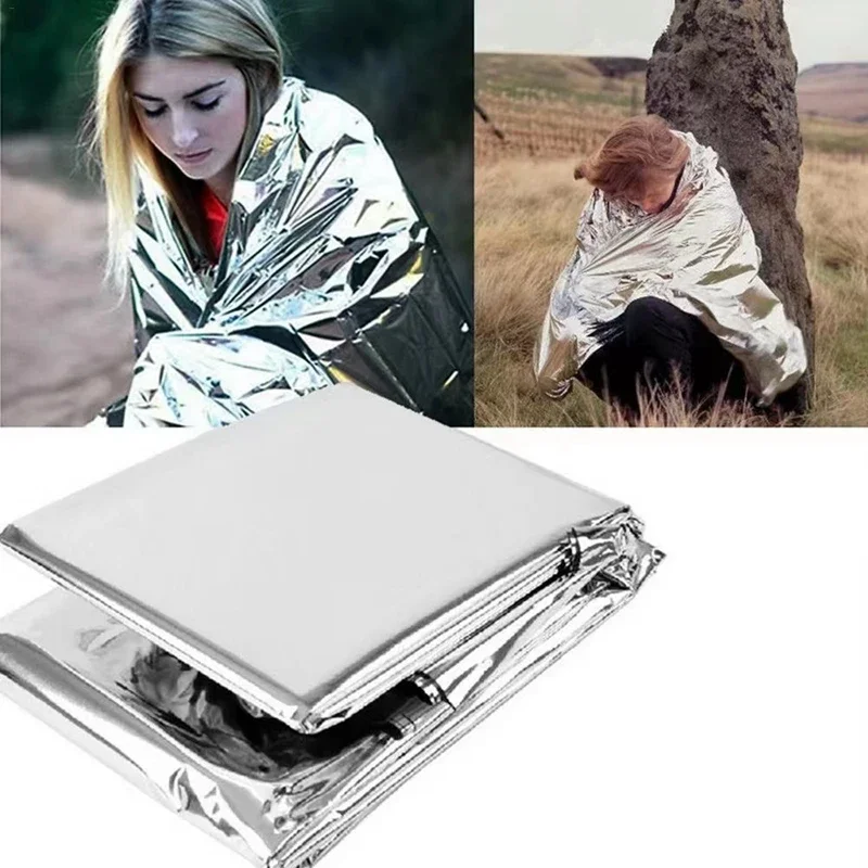 160*210 センチメートル 3 個緊急マイラ熱ブランケッ - Survival Blanket Reflective のレビューと価格