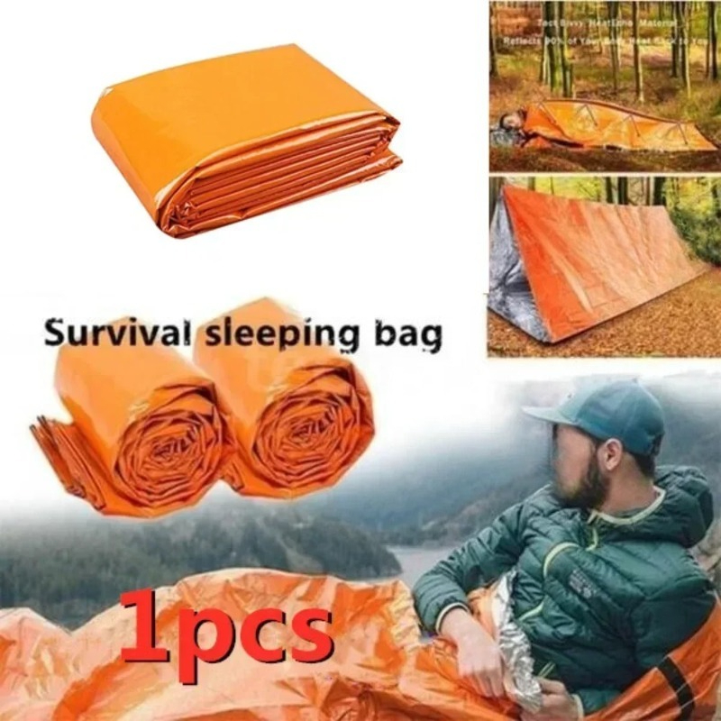 1pc PE 緊急ブランケット断熱寝袋屋外キャンプ緊急シェル - Survival Blanket Reflective のレビューと価格