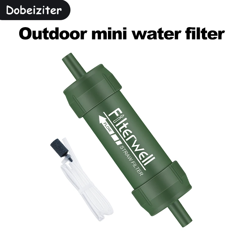 ミニ浄水フィルターストロー ポータブル アウトドア 緊急浄水 - Water Purification Straw のレビューと価格