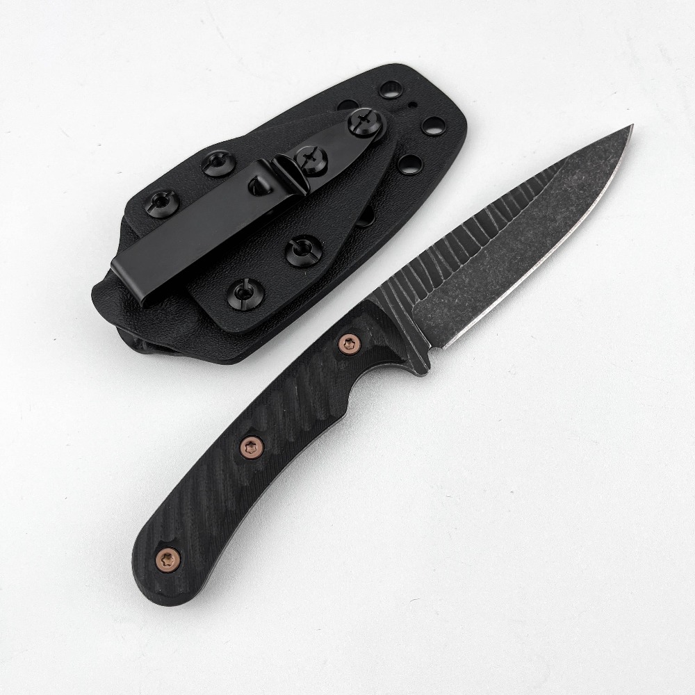フルタングブッシュクラフトナイフ D2ブレード 滑り止めG1 - Bushcraft Knife Fixed のレビューと価格