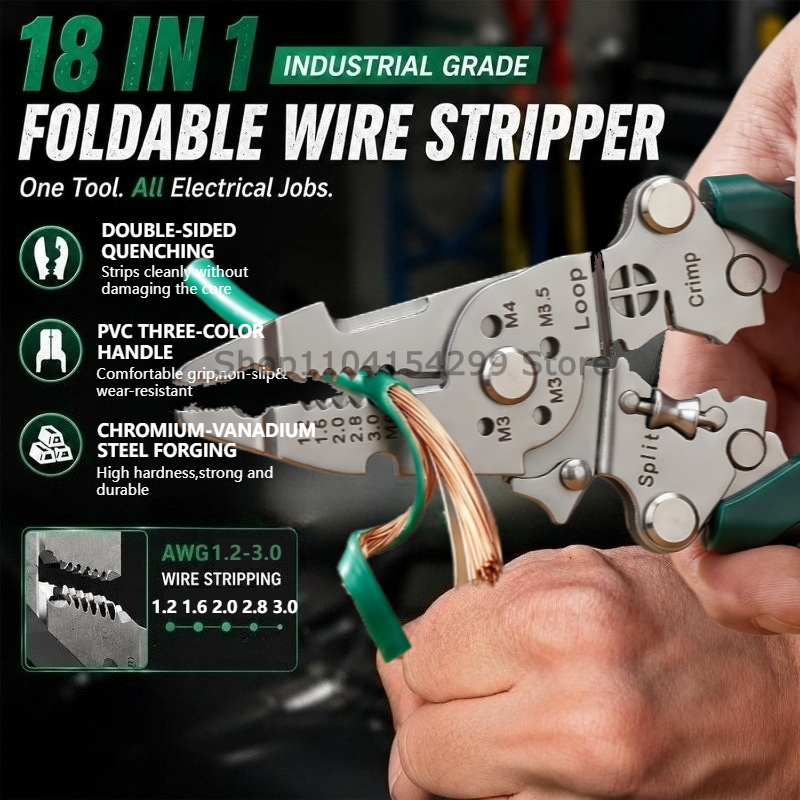 多機能銅線ストリッパー電気技師用ワイヤーケーブルストリッパー - Multi Tool Plier のレビューと価格