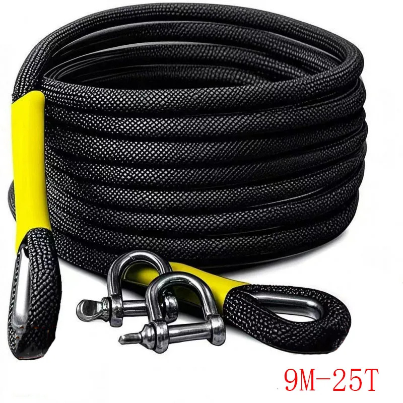 車牽引ロープ オフロード車用牽引ロープ 5～25トン牽引可能 - Rescue Rope Throw のレビューと価格