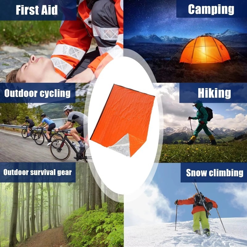 ポータブル防水緊急サバイバル寝袋ハイキングキャンプギアサーマ - Bivy Bag Emergency のレビューと価格