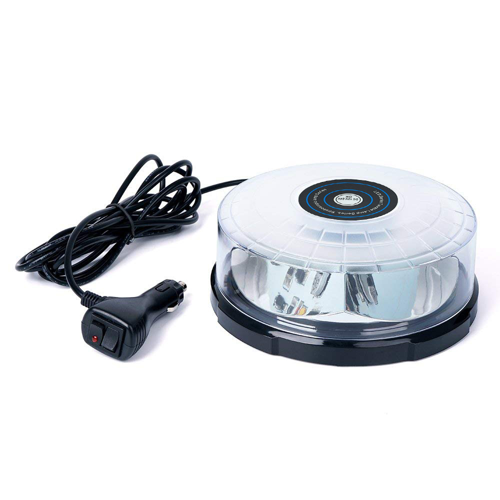 黄色24LED車載ルーフ天井磁気式アンバーLEDストロボ緊急 - Sos Light Strobe のレビューと価格