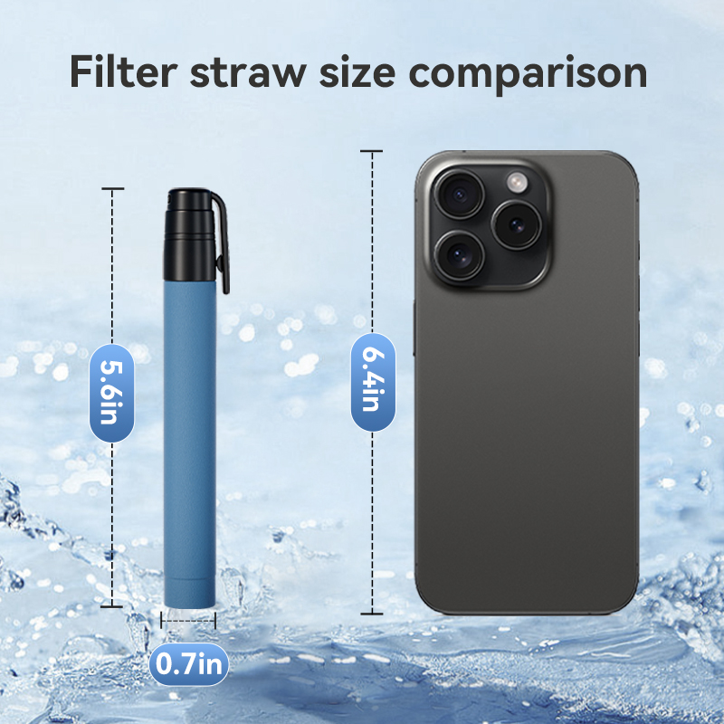 アウトドアツール 新型ミニライフストロー アウトドアフィルタ - Water Purification Straw のレビューと価格