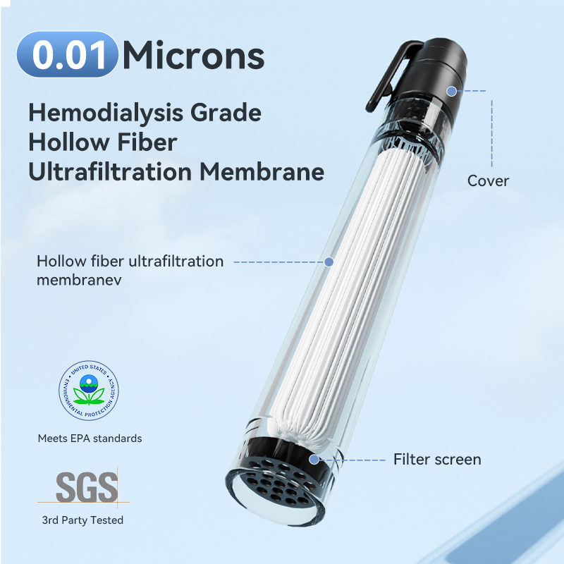 アウトドアツール 新型ミニライフストロー アウトドアフィルタ - Water Purification Straw のレビューと価格