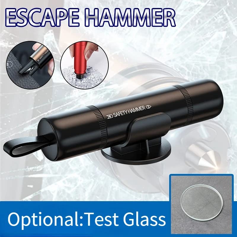 2in1 車用安全ハンマー 緊急ガラス割り シートベルトカッ - Rescue Rope Throw のレビューと価格