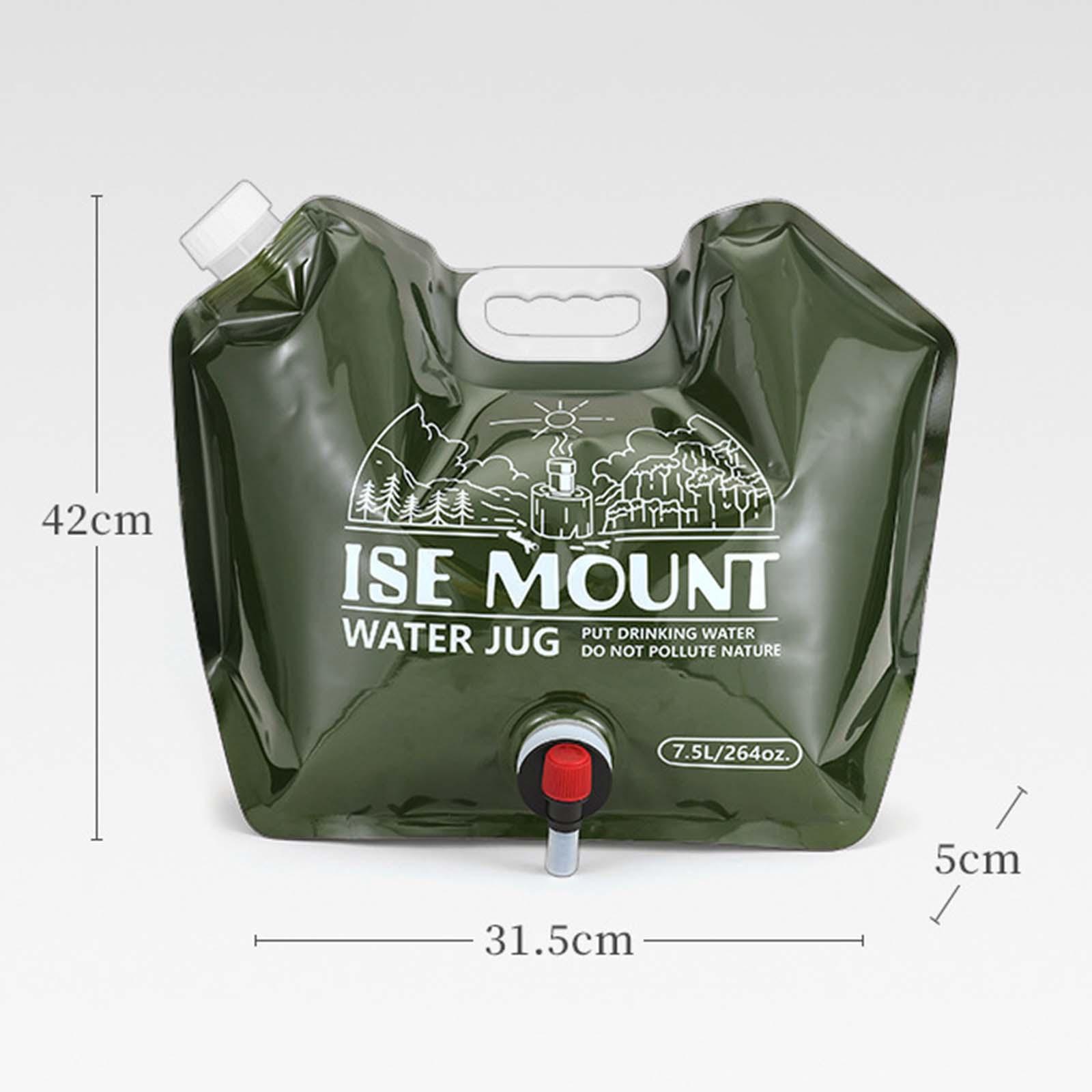 7.5L 折りたたみ式水タンクコンテナバッグ ハンドル付き  - Water Bag Collapsible のレビューと価格