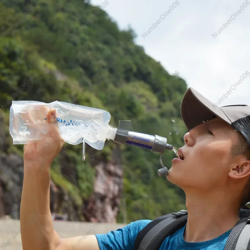 屋外用浄水器限外濾過膜浄水ストロー直接飲用ワイルドドリンクミ - Water Purification Straw のレビューと価格