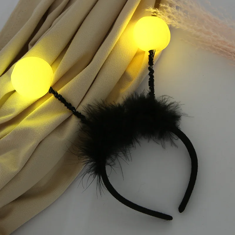 女性、羽、蜂、アンテナ、ボール、点滅、誕生日パーティー、パフ - Sos Light Strobe のレビューと価格