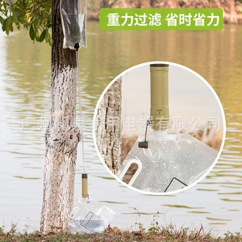 屋外用浄水ストロー 携帯型フィールド浄水器 - Water Purification Straw のレビューと価格