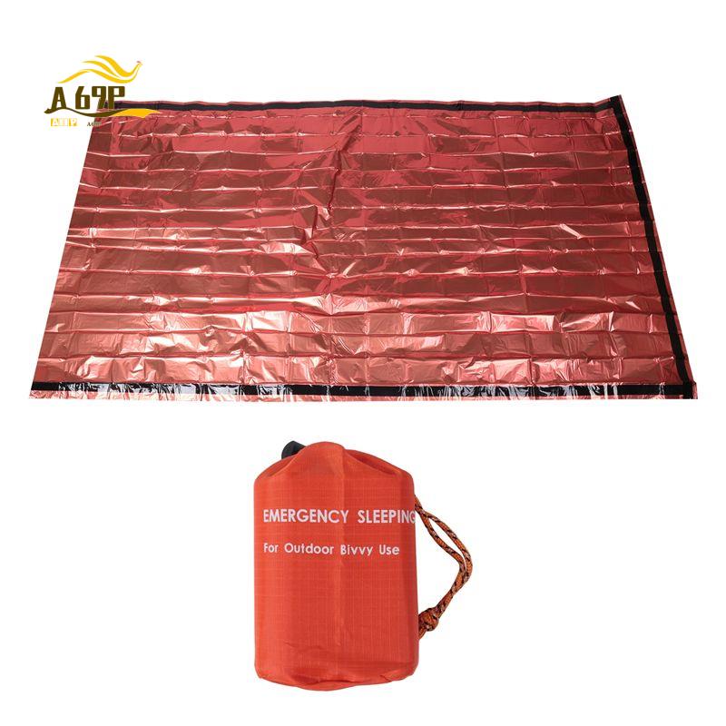 A69P-緊急用寝袋 2人用サバイバル寝袋 サーマルビビーサ - Bivy Bag Emergency のレビューと価格