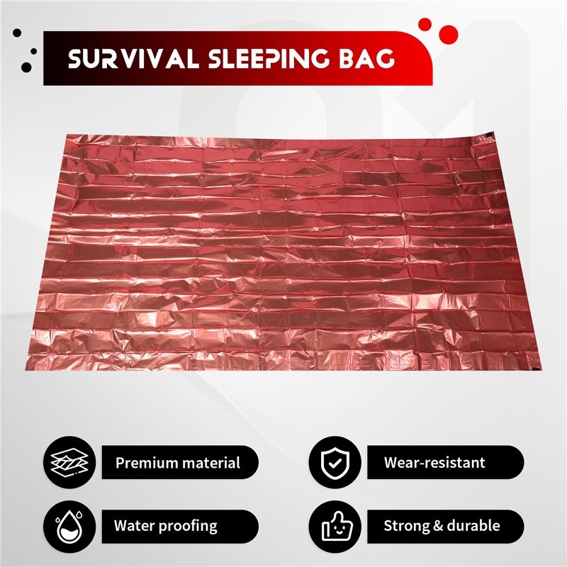 A69P-緊急用寝袋 2人用サバイバル寝袋 サーマルビビーサ - Bivy Bag Emergency のレビューと価格