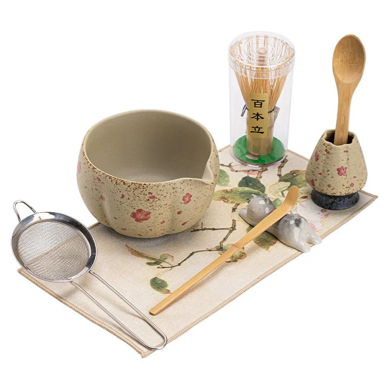 8点セット 日本製 火打石抹茶セット 竹製抹茶茶筅 高級抹茶 - Fire Starting Kit のレビューと価格