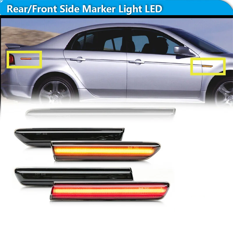 アキュラTL車用LEDフロントリアバンパーサイドマーカーター - Signal Flare Kit のレビューと価格