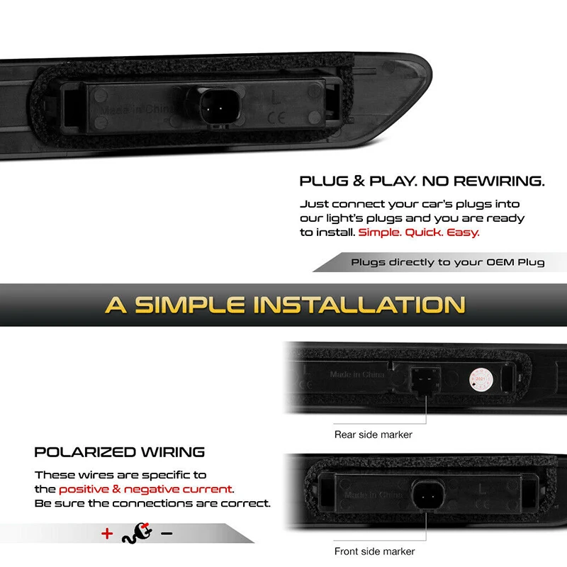 アキュラTL車用LEDフロントリアバンパーサイドマーカーター - Signal Flare Kit のレビューと価格