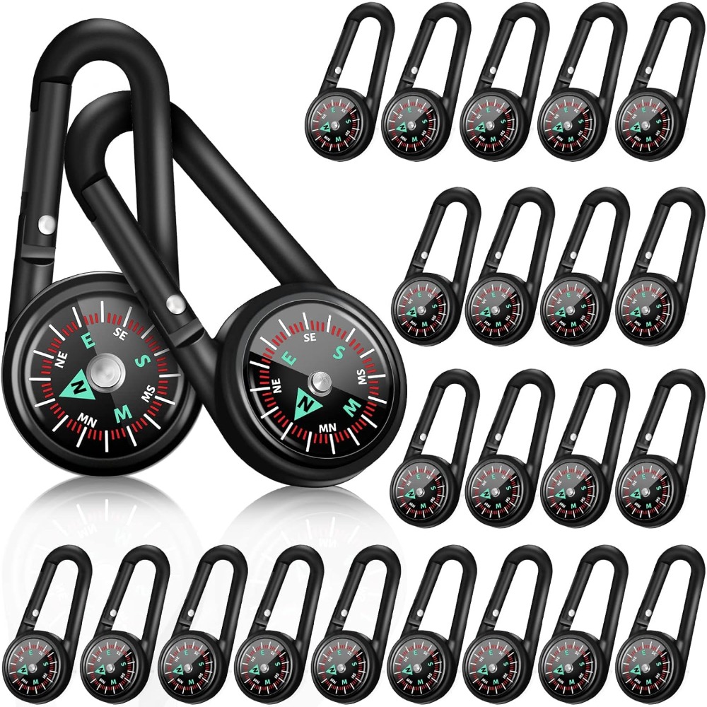 6-50個入り ミニ磁気コンパスキーホルダー ハイキング キ - Compass Lensatic のレビューと価格