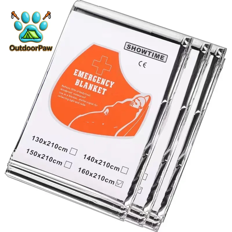 反射緊急保温ブランケット 160*210cm 1枚入り 自然 - Survival Blanket Reflective のレビューと価格