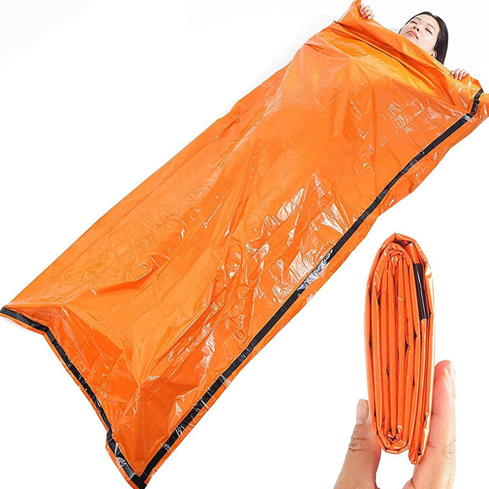 緊急用寝袋 防水 ポータブルブランケット サバイバル寝袋 サ - Bivy Bag Emergency のレビューと価格