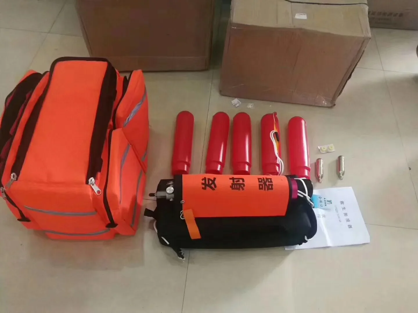 救命投擲器 ライン投擲装置 救命アンカーフック 海難救助用  - Rescue Rope Throw のレビューと価格