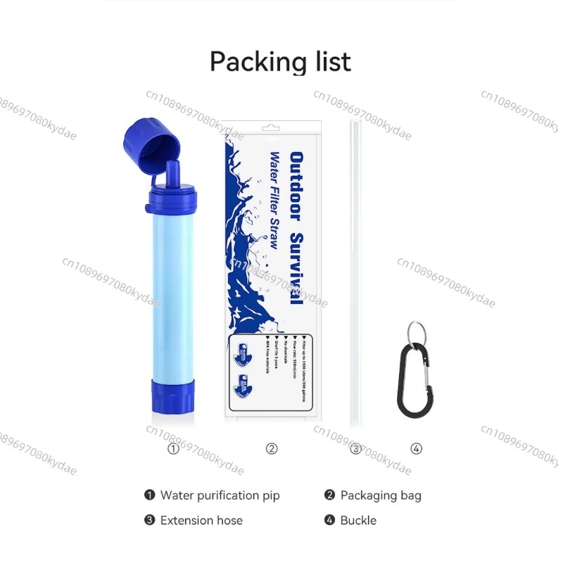 浄水器 アウトドア クロスボーダー キャンプ サバイバル ポ - Water Purification Straw のレビューと価格